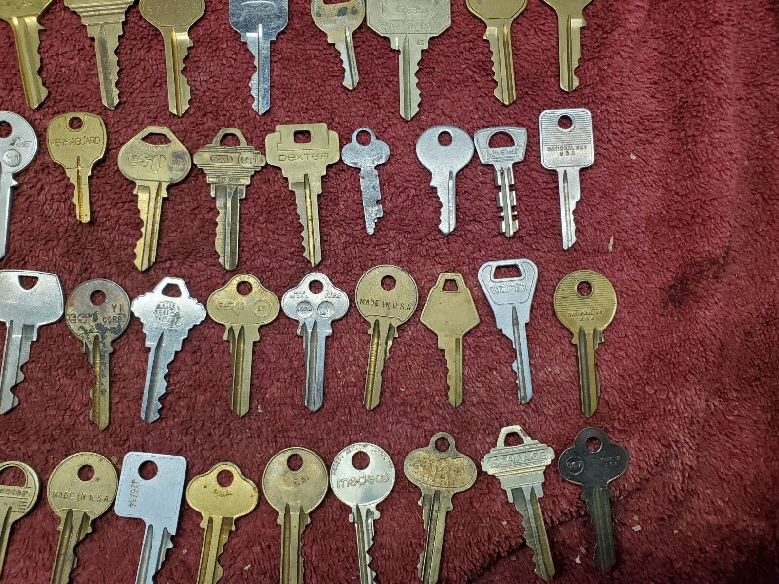 Vintage 1 Lb Used Keys, Lot 6, (Approx 54)