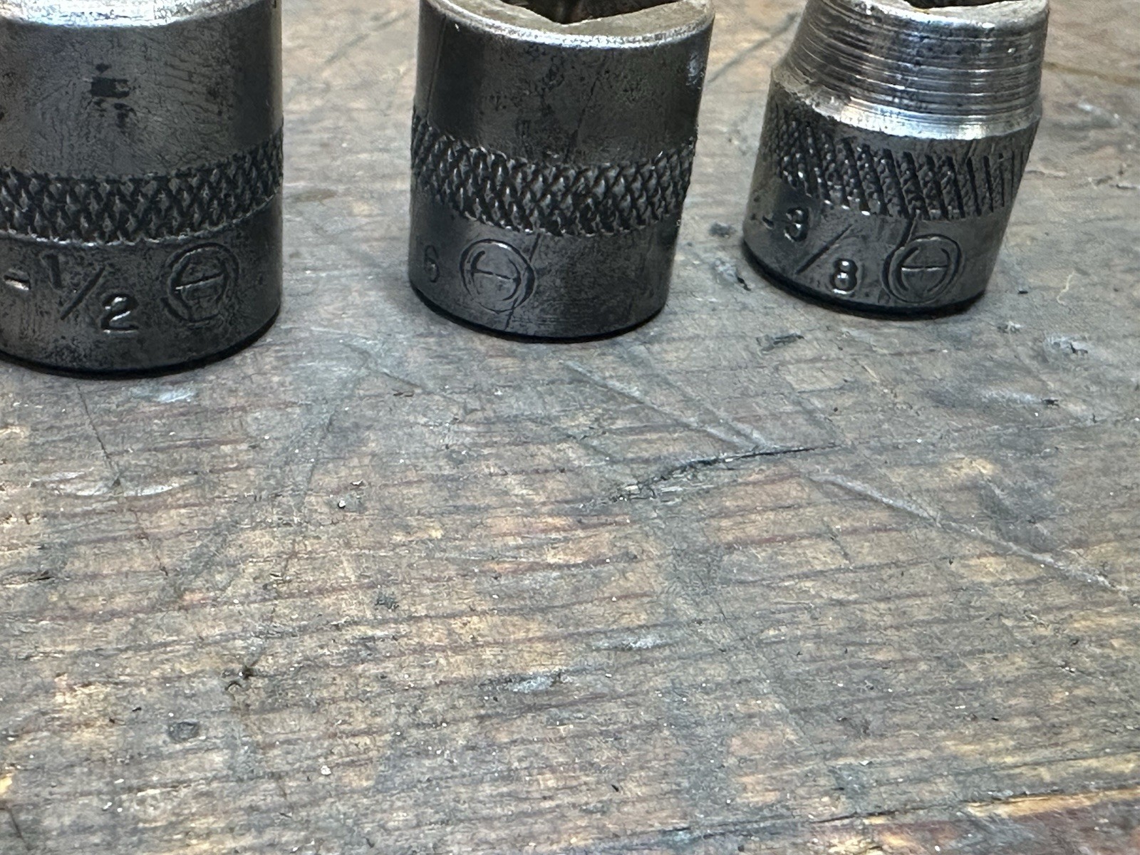 Vintage Hinsdale Sockets Square And Hex Drive Star Logo Sockets In Lot Of 17