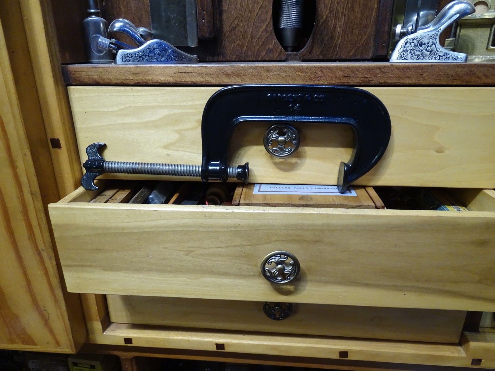 One Sargent Bat Wing No. 14 C-Clamp 4″ Opening Very Nice Collector or User.
