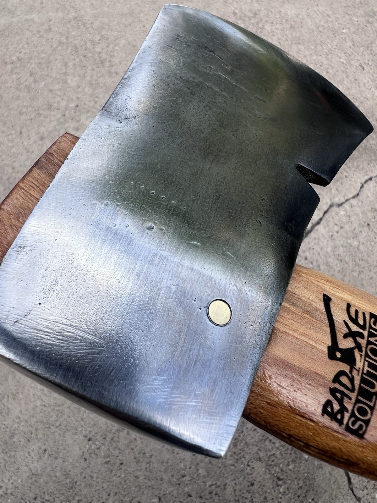 Bad-Axe Shapleigh Diamond Edge 1.8lb Hatchet Axe on 15in Handle, Brass Pinned
