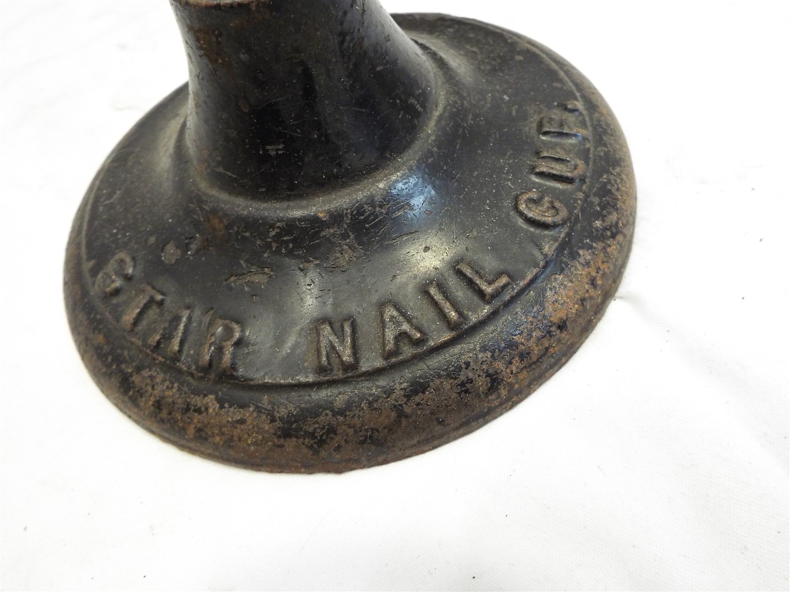 Star Cast Iron Nail Cup Lazy Susan Caddy Holder Hardware Bin Tray Spinning Tool