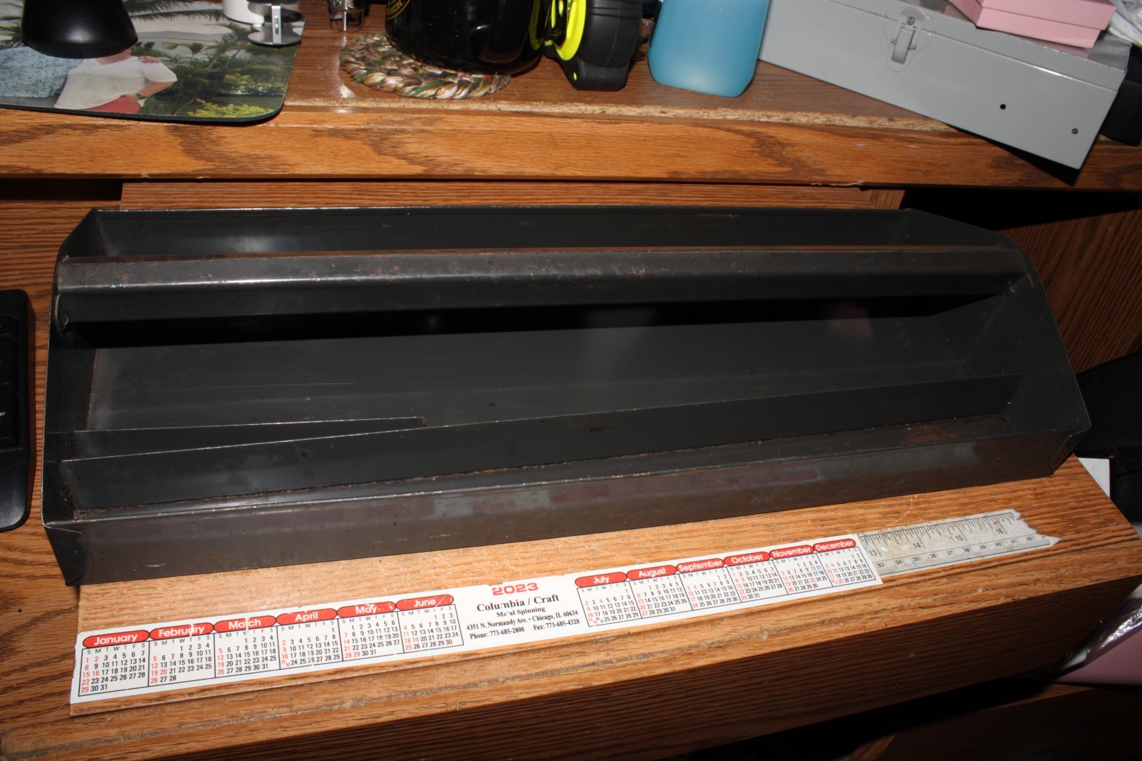 Toolbox Tray 18-1/2″ x 7-1/2” x 3-1/8″ Tall with Socket Holder