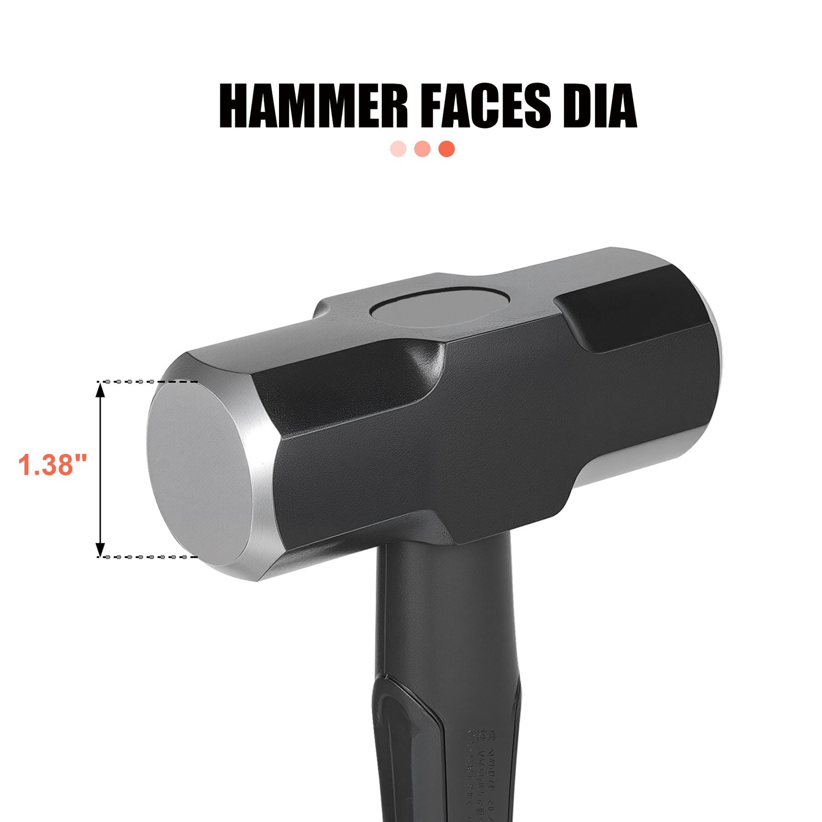 3lb Sledge Hammer – Heavy Duty Hammer, Silver, Natural Wood