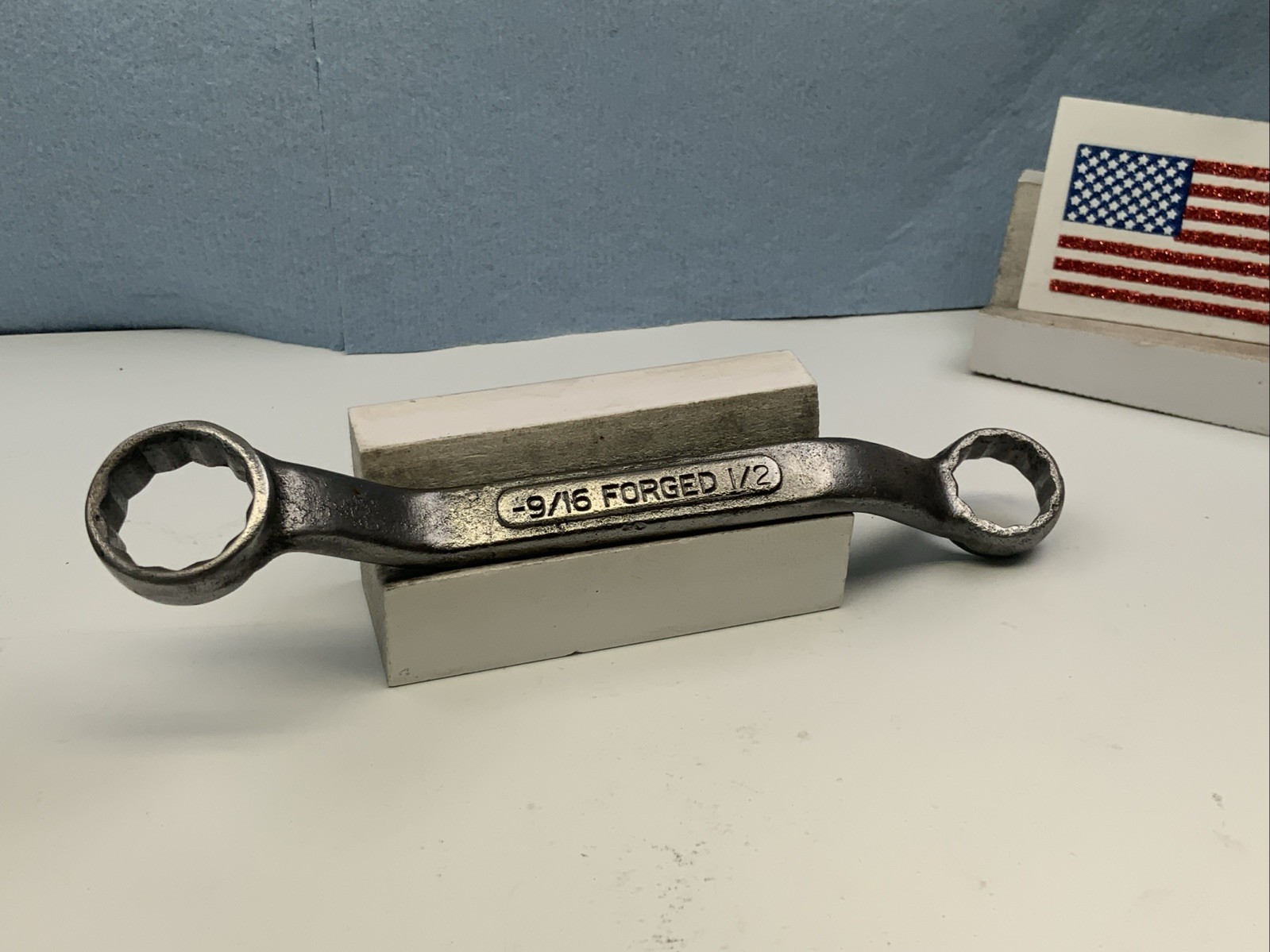BARCALO-BUFFALO 1/2in. X 9/16in. Offset 12pt Box End Wrench, USA