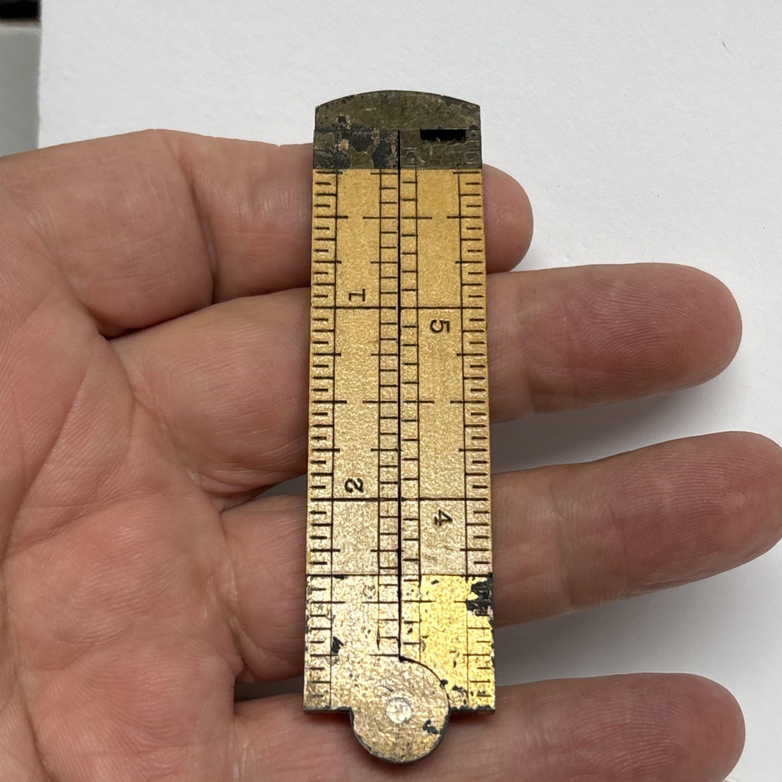 Vintage Stanley No. 36 Caliper Rule Sweetheart Mark Measuring Tool Made In USA