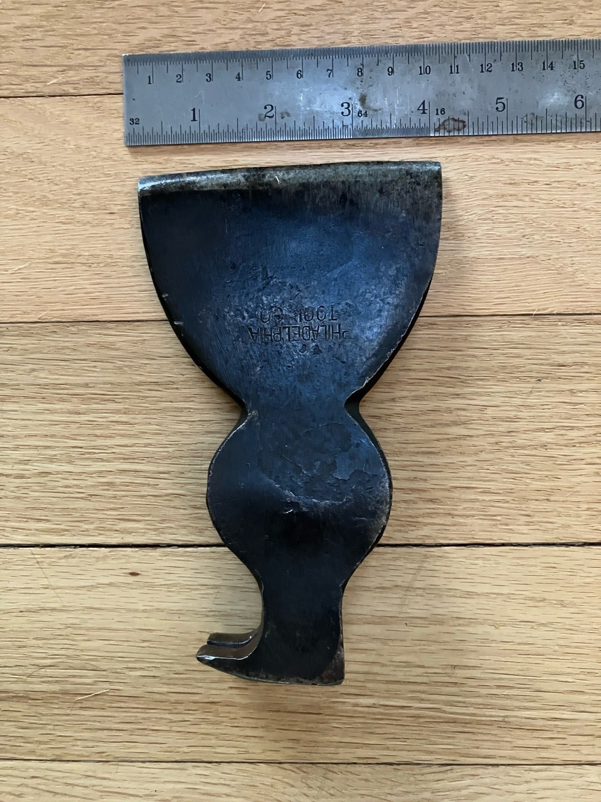 PHILADELPHIA TOOL CO HALF-HATCHET HEAD w/NAIL CLAW – VINTAGE AXE USA – BUSHCRAFT