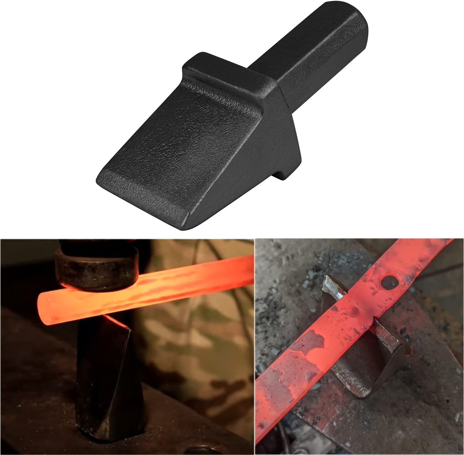 3/4 Inch Blacksmith Farm & Shop Anvil Hardy Tool Black 3/4 Inch Shank Cutter
