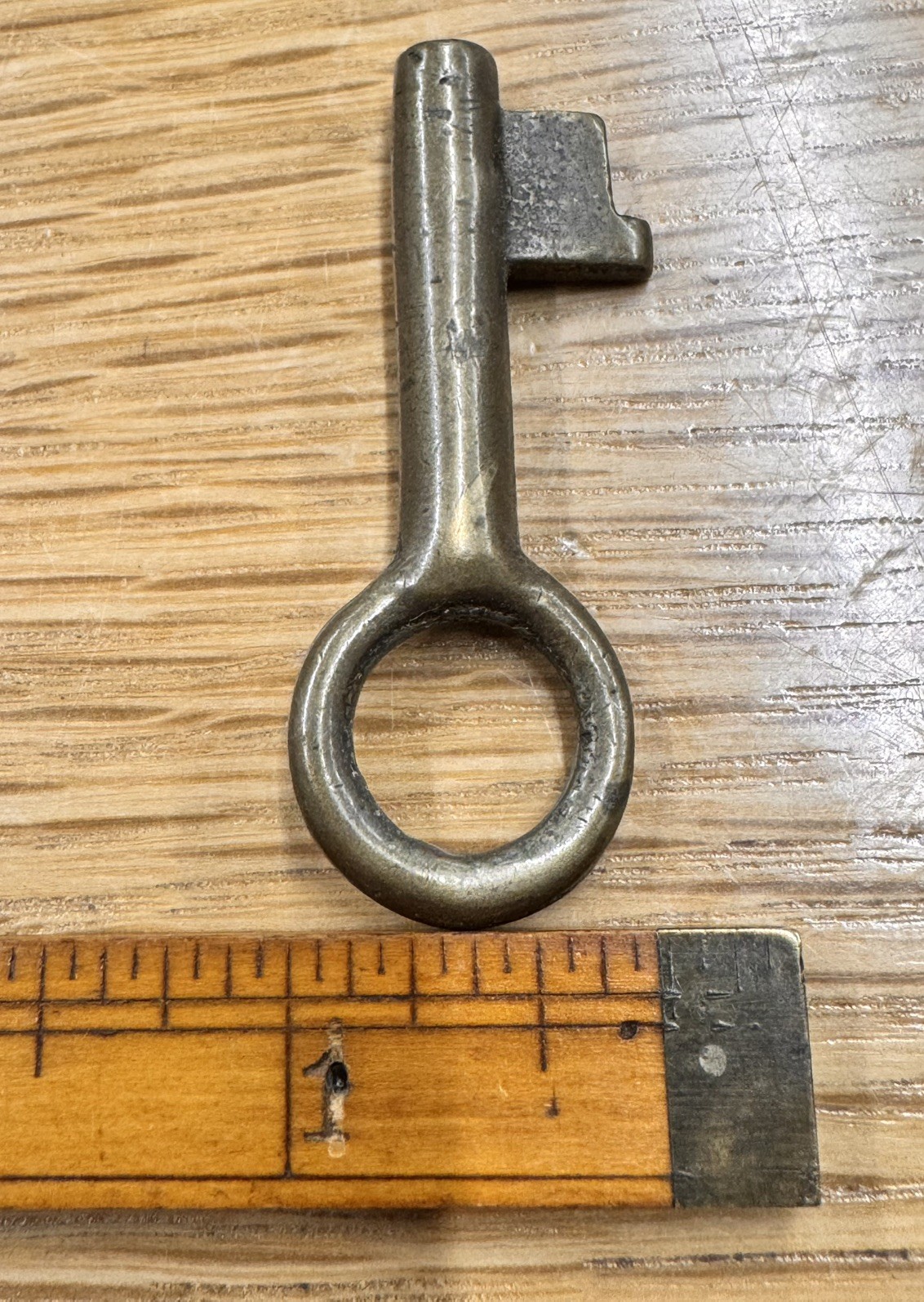 🌿 🗝️ VINTAGE BRASS SKELETON KEY GAMEWELL POLICE FIRE CALL BOX ? Trap key