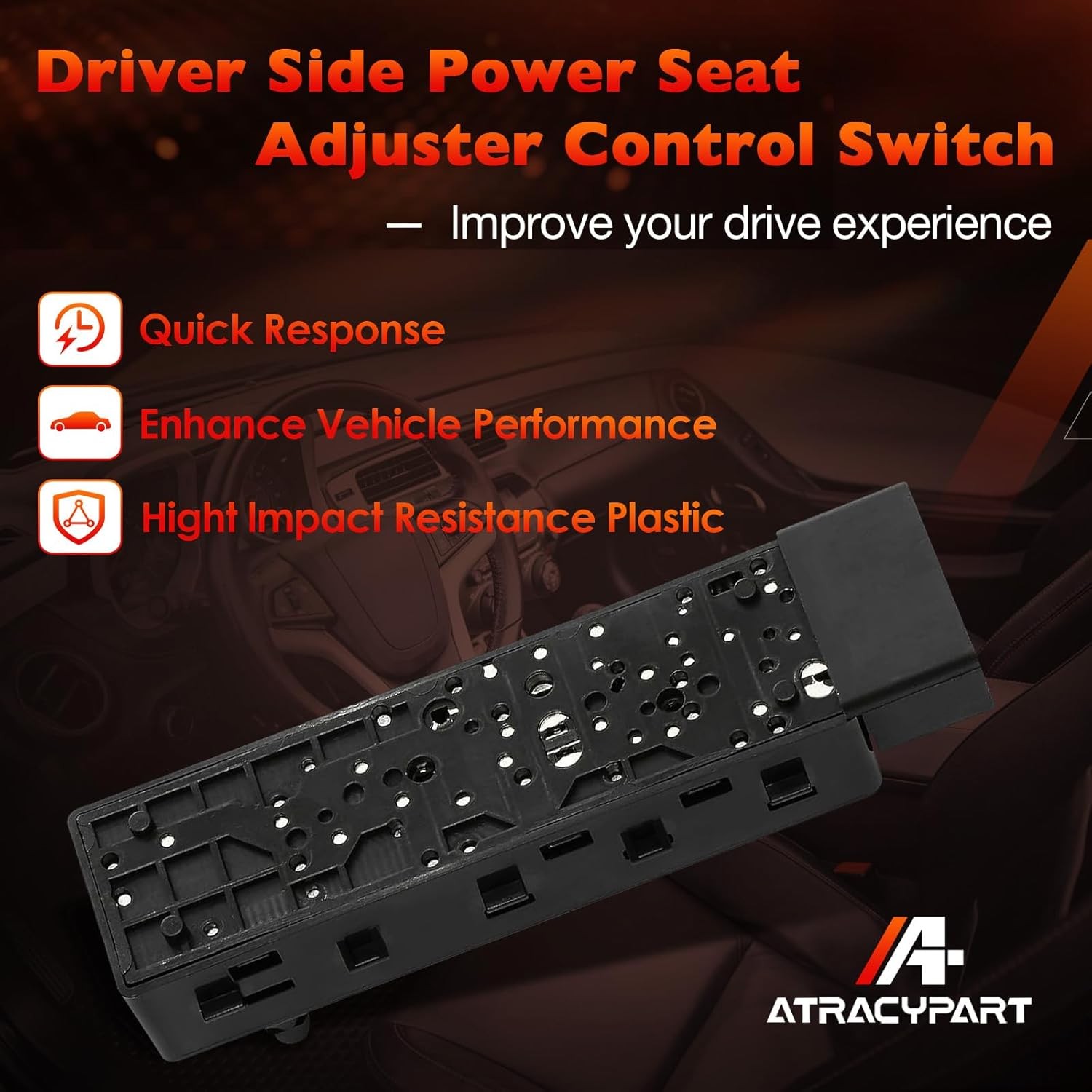 Front Left Driver Side Power Seat Control Switch for 2010-2019 Chevrolet