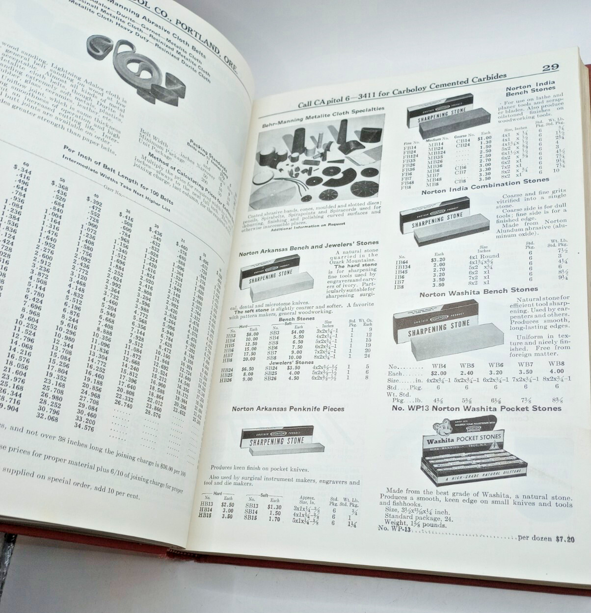 1957 Edition of The General Tool Company Catalog Book Hardcover Portland, OR