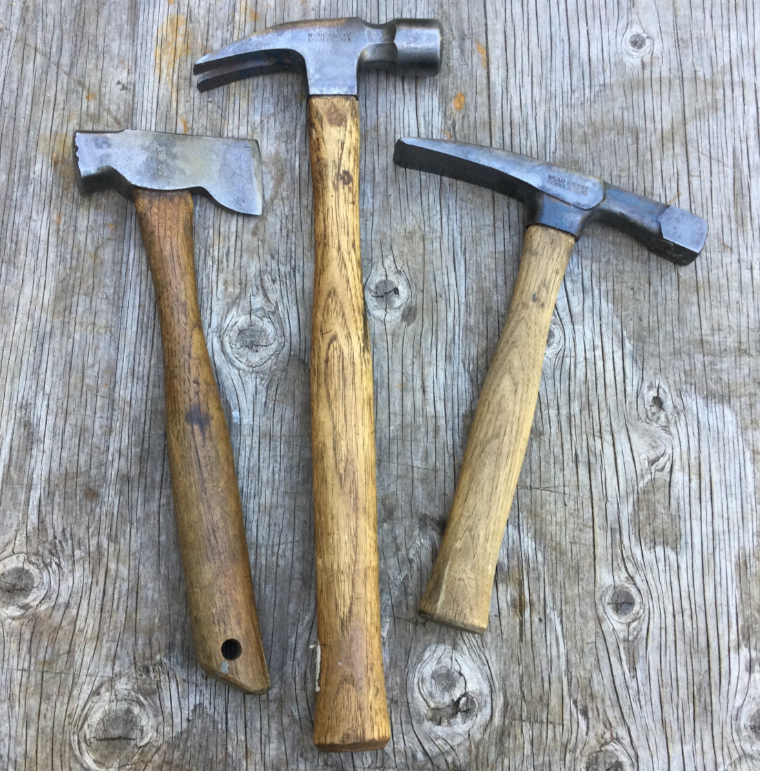 Vaughan Hammer Wood Handle – Lot Of 3 – 505 M 24oz Framing Mason Hatchet / Axe