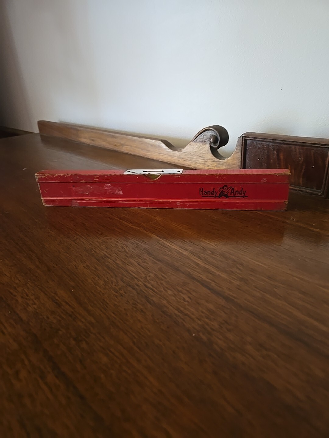 Vintage Red Handy Andy Level Tool