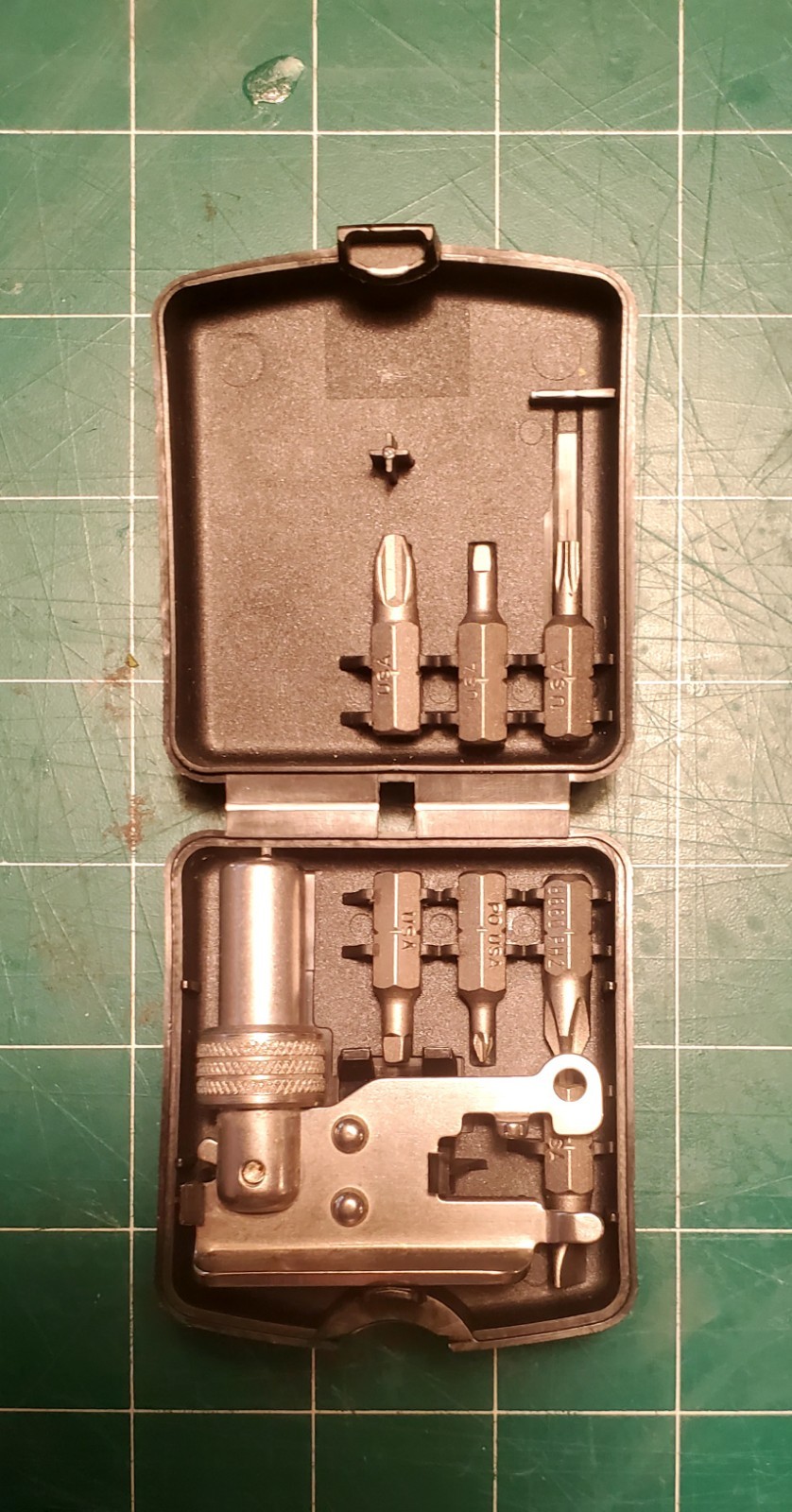 Vintage Leatherman Tool Adapter with original Bits, Excellent Condition