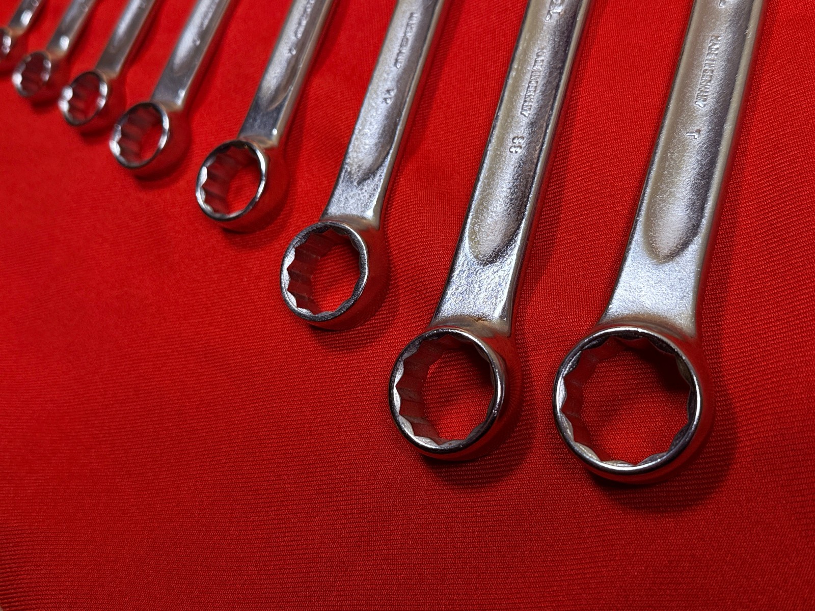 NOS Vintage Stahlwille SAE Open Box 13 series 8 pc Combination Wrench Set