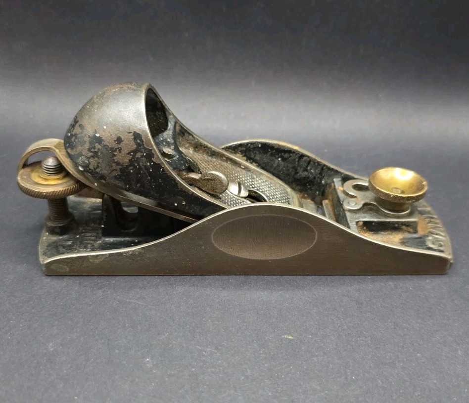 Vtg Stanley Adjustable Block Plane 6 1/4″ Long