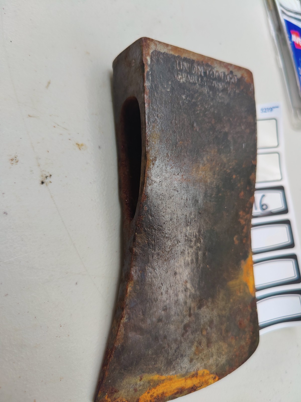 Vintage Union Tool Co Charleston WV USA 3.5lb Felling Axe Head Plumb Era