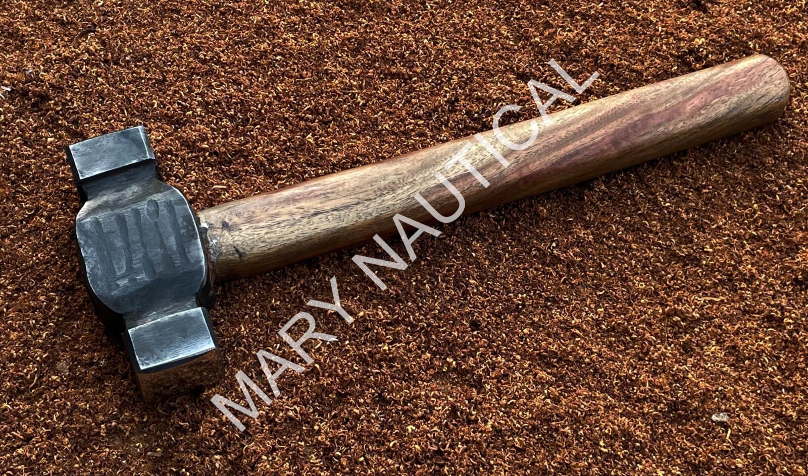Custom Hand Forged Rounding Hammer 1045 Steel Blacksmith Forging Tool 3 lb