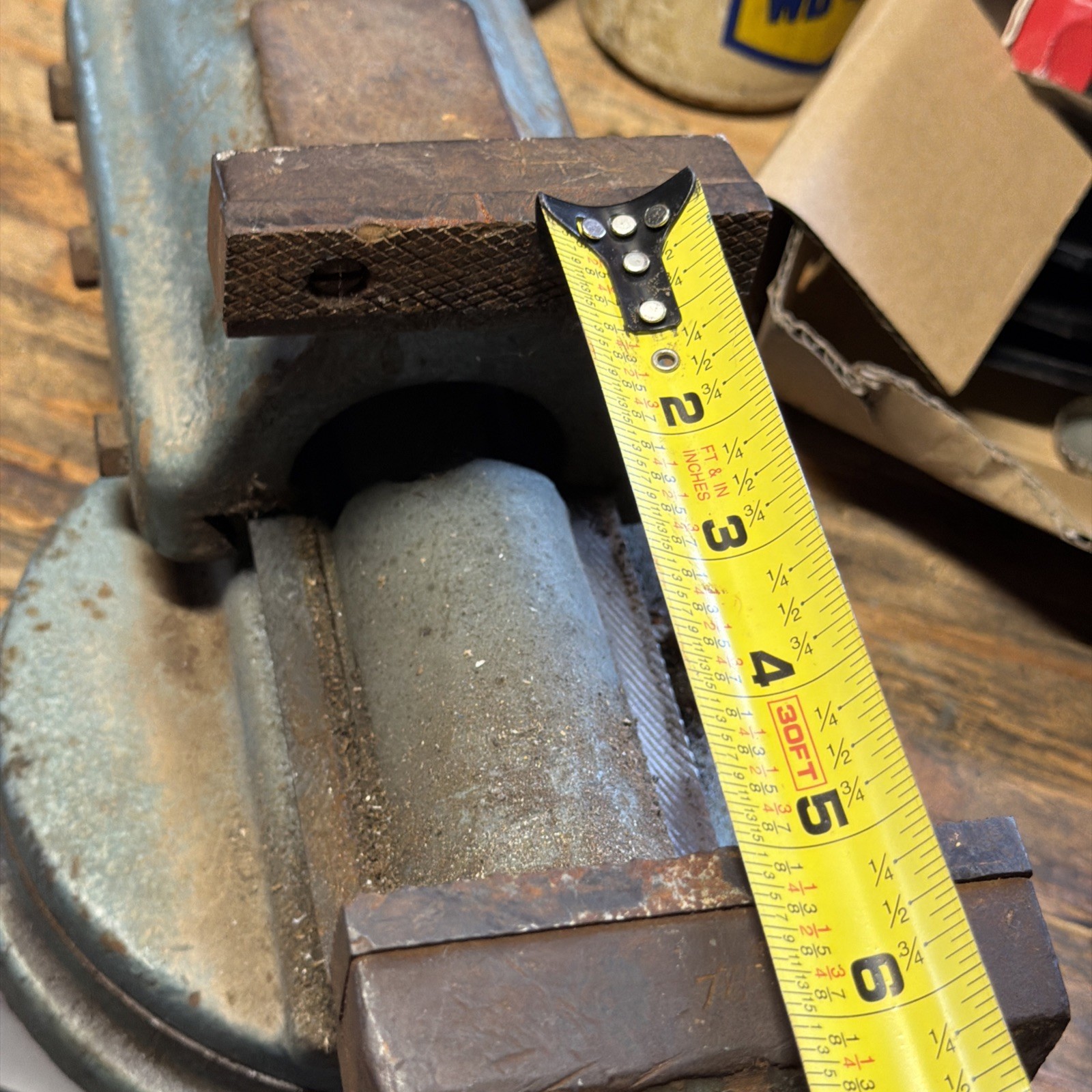 Vintage Fowler FPU 4″ Rear Sliding Bench Vise With Swivel Base Made in Poland