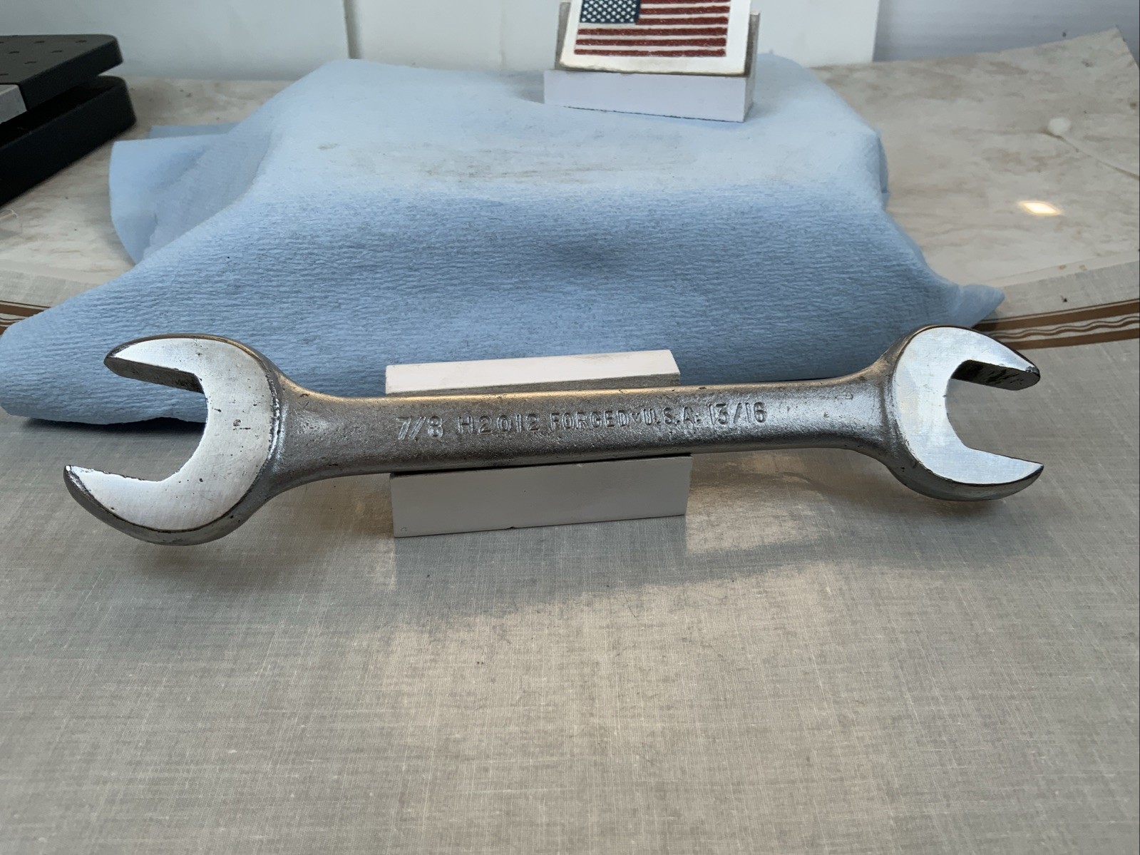Wizard H2012 7/8in. X 13/16in. Hi-Torque Open End Wrench, USA Made