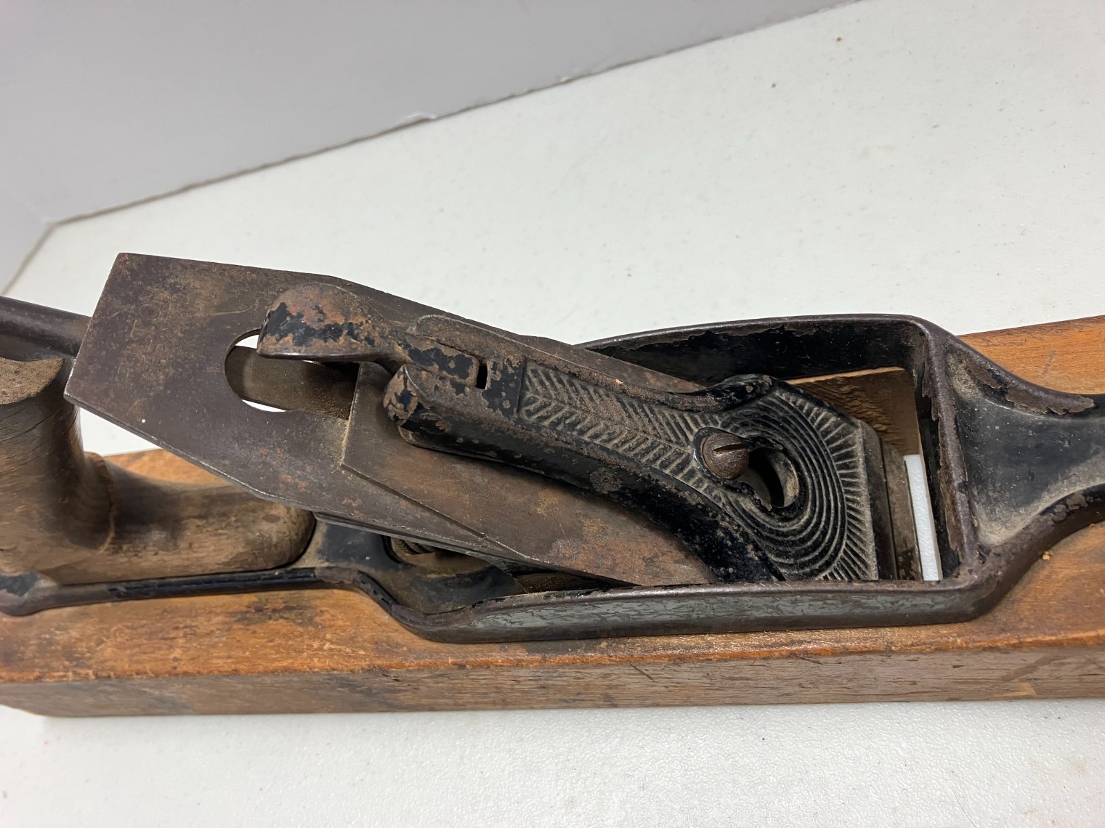 VTG Fulton 15” Transitional Wooden Hand Plane Sold By Sears Between 1904 To 1944