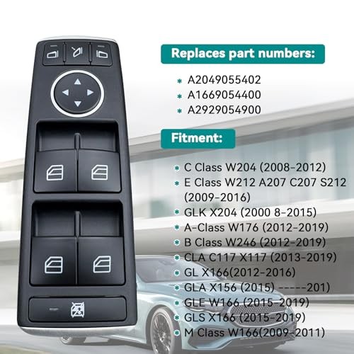 A2049055402 Power Window Switch for Mercedes-Benz C-Class With electric folding