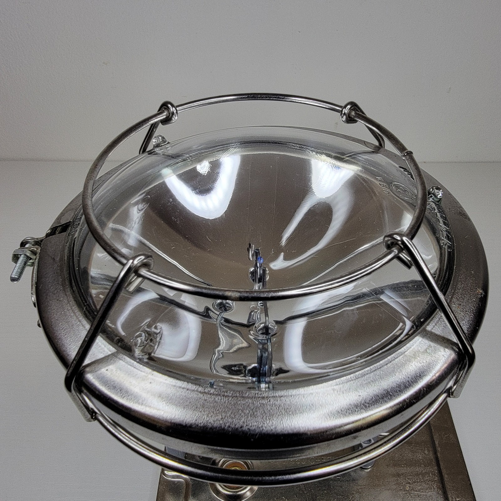 Teledyne BIG BEAM POWERHOUSE Lantern Flashlight Model No 1766C Chrome with Guard