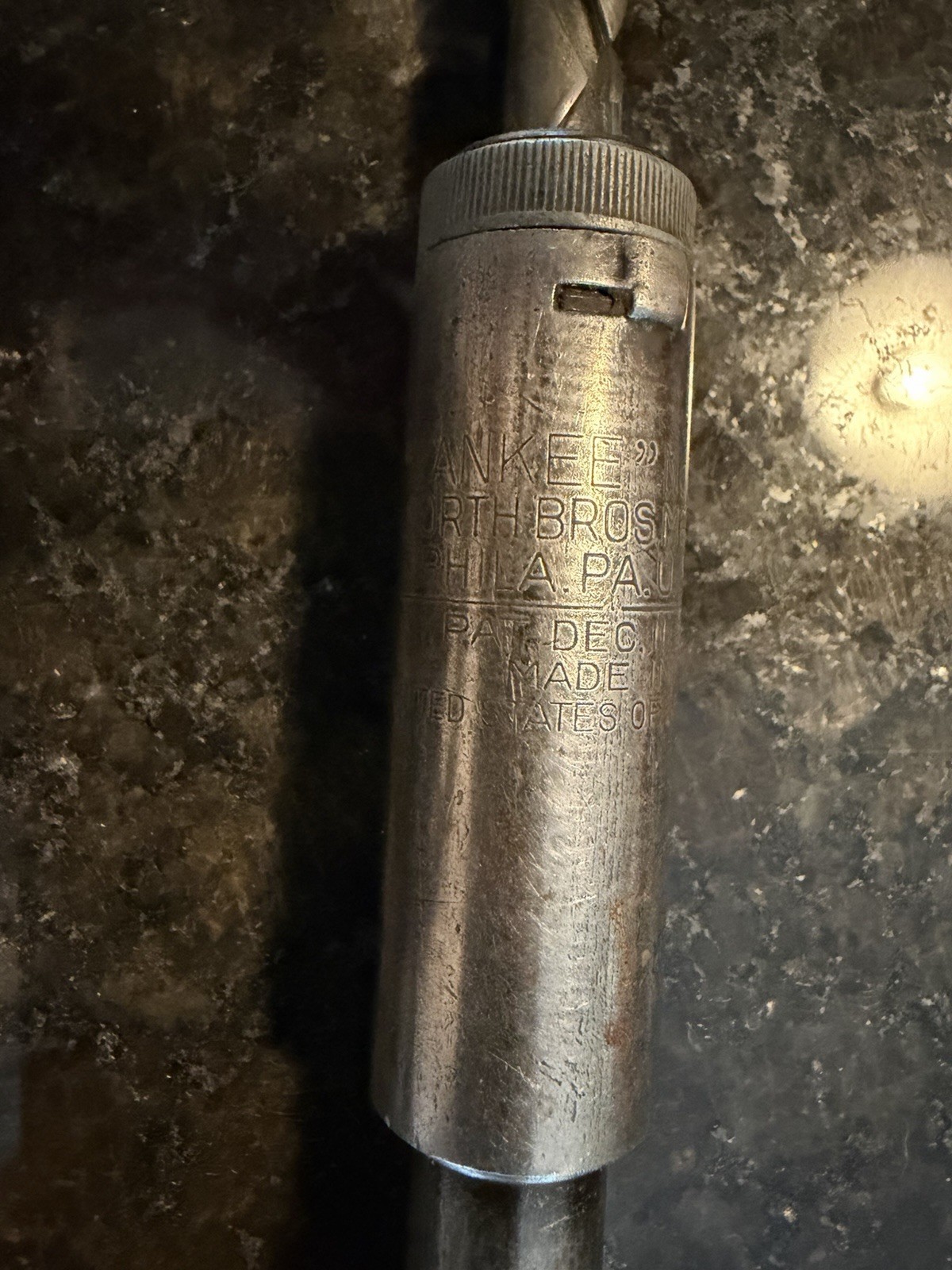 Vintage 15” North Bros USA Yankee No 30 A Spiral Reciprocating Drill And Hand Dr