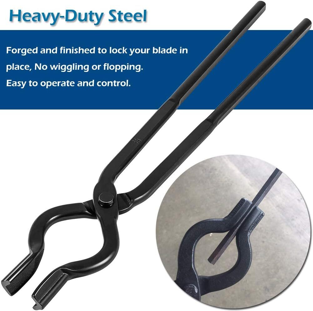 V Bolt Tongs Set Blacksmith Forge Tong Set Knife Making Tongs Set 3/8 1/2 5/8”