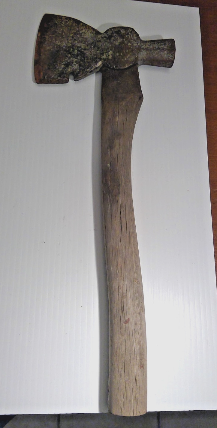 Vintage 1840’s-1890’s Timber framer’s Hatchet 1 lb 14 oz 3-3/4 blade octagonal