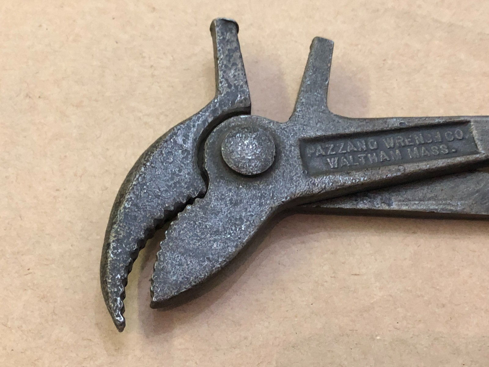 Vintage 8″ Pazzano Wrench Co Battery Pliers With Pick Waltham Mass USA