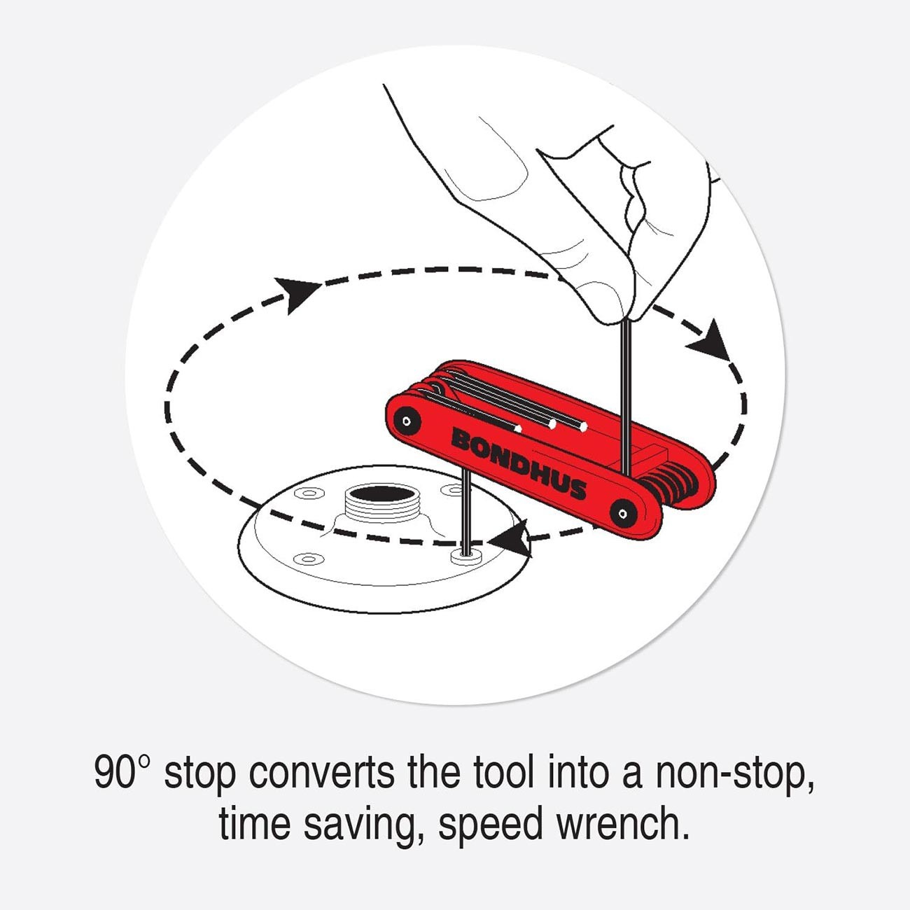 Bondhus Foldup Tool Double Pack: SAE/Metric Hex (16 Tips)