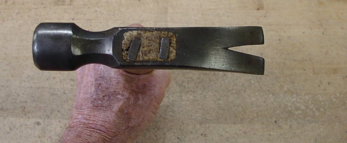 Vntg Vaughan 99-16oz. Straight Claw Hammer,1lb.4.1 oz,5-9/16″ Head,Orig Hndl,EXC