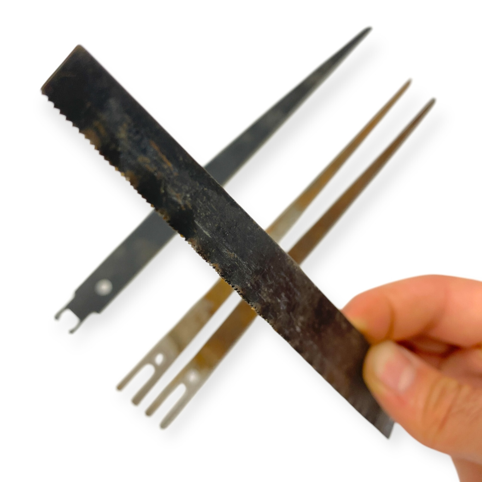 Vintage 7 in and 12 in Mixed Reciprocating Saw Blades, 4 Pcs