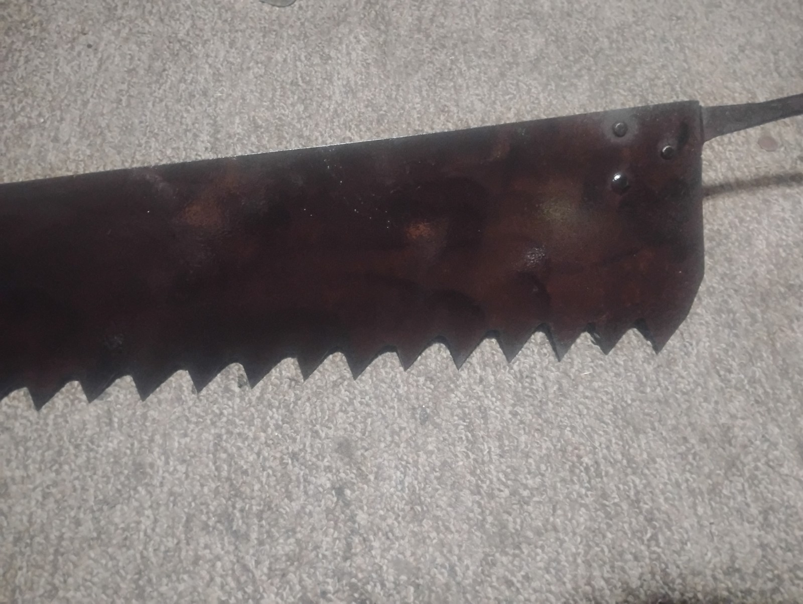 Antique Ice Block Pond Saw 48 ” Blade Ice Cutting Primitive Farm Tool