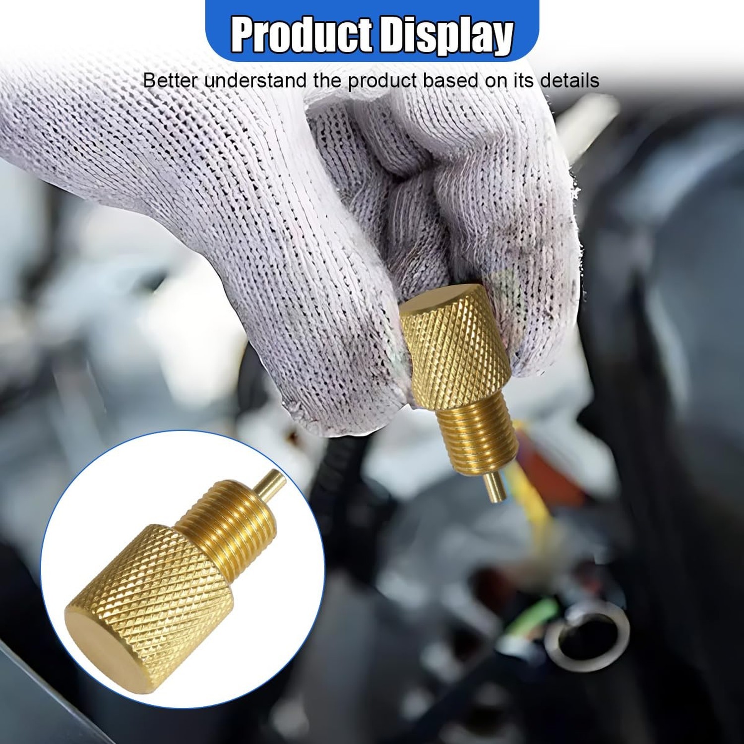 Brake Bleeder Tool for Proportioning Valve PV2 PV4 Disc Drum Non Adjustable Gold