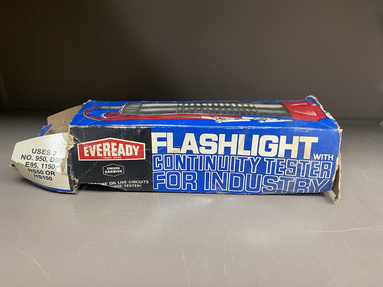 Vintage 1960’s EVERYREADY Union Carbide Model No. 308CT Flashlight Cont. Tester