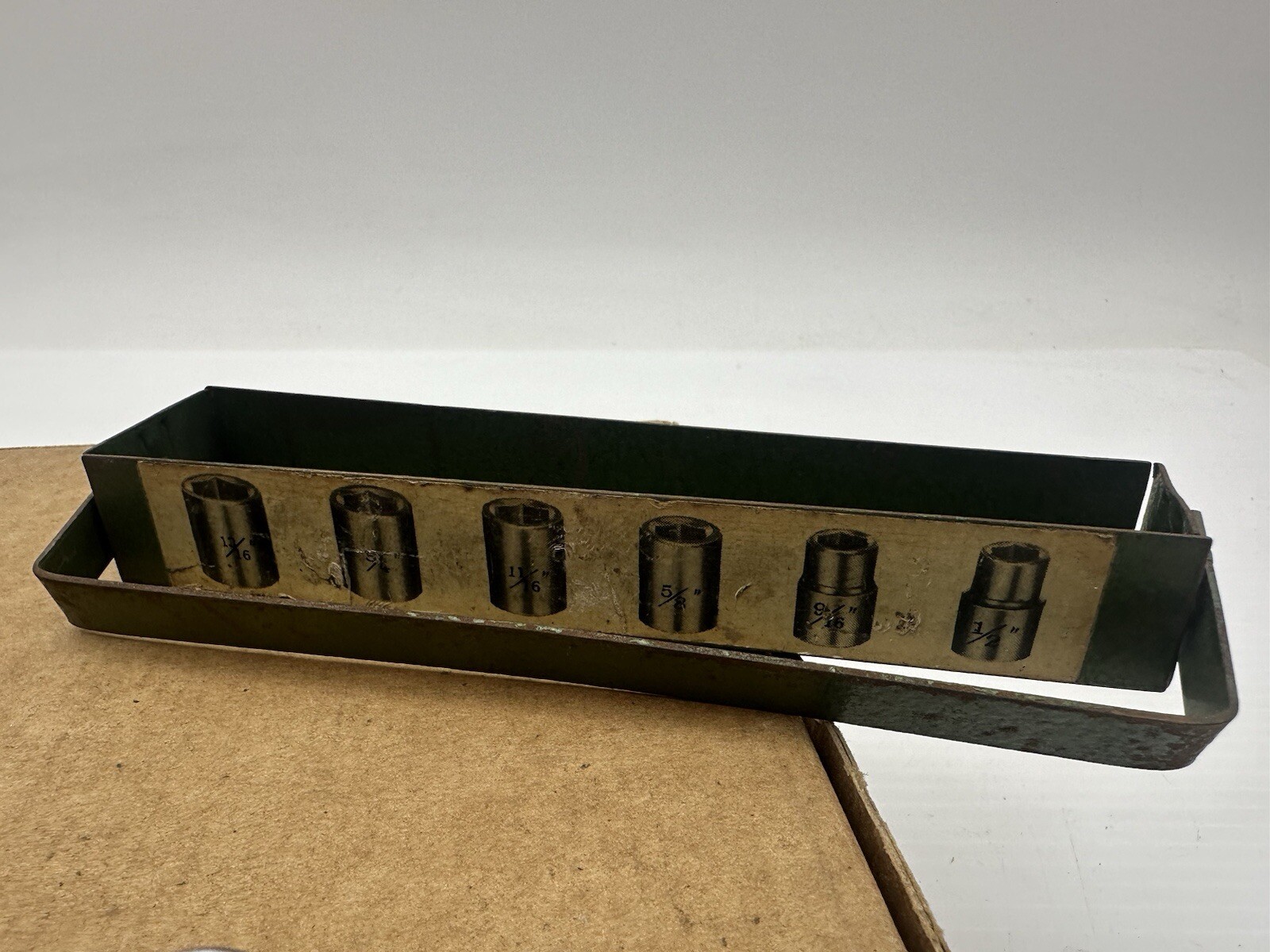 Vintage “S-K” 7 Pc. SAE 12 Pt – 1/2 And 3/8″ Drive Mixed Socket Set In Case USA