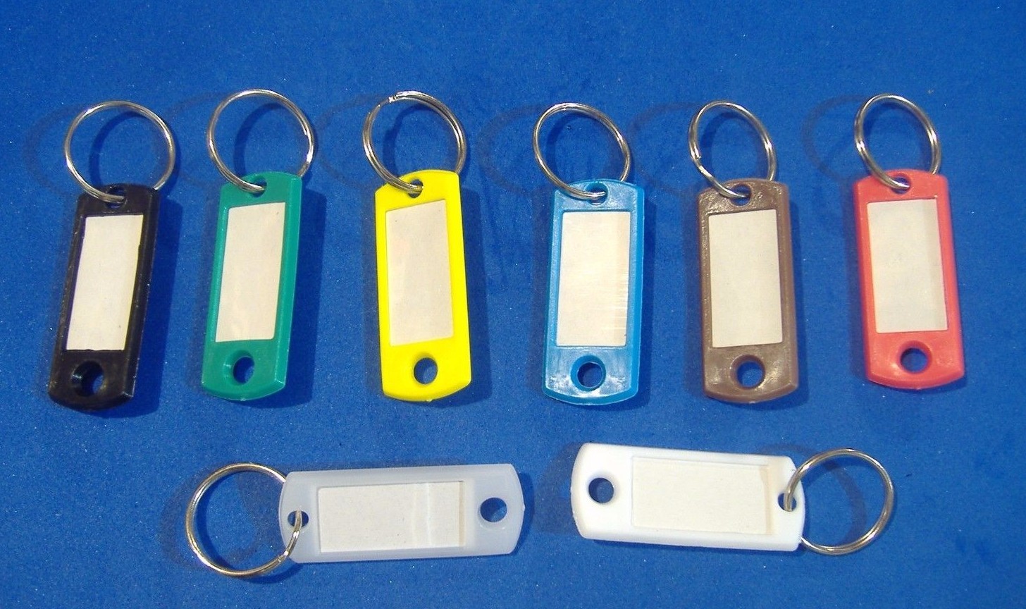80 PIECE COLOR KEY IDENTIFIER DISPLAY KIT LABEL ID TAGS LUGGAGE IDENTIFICATION