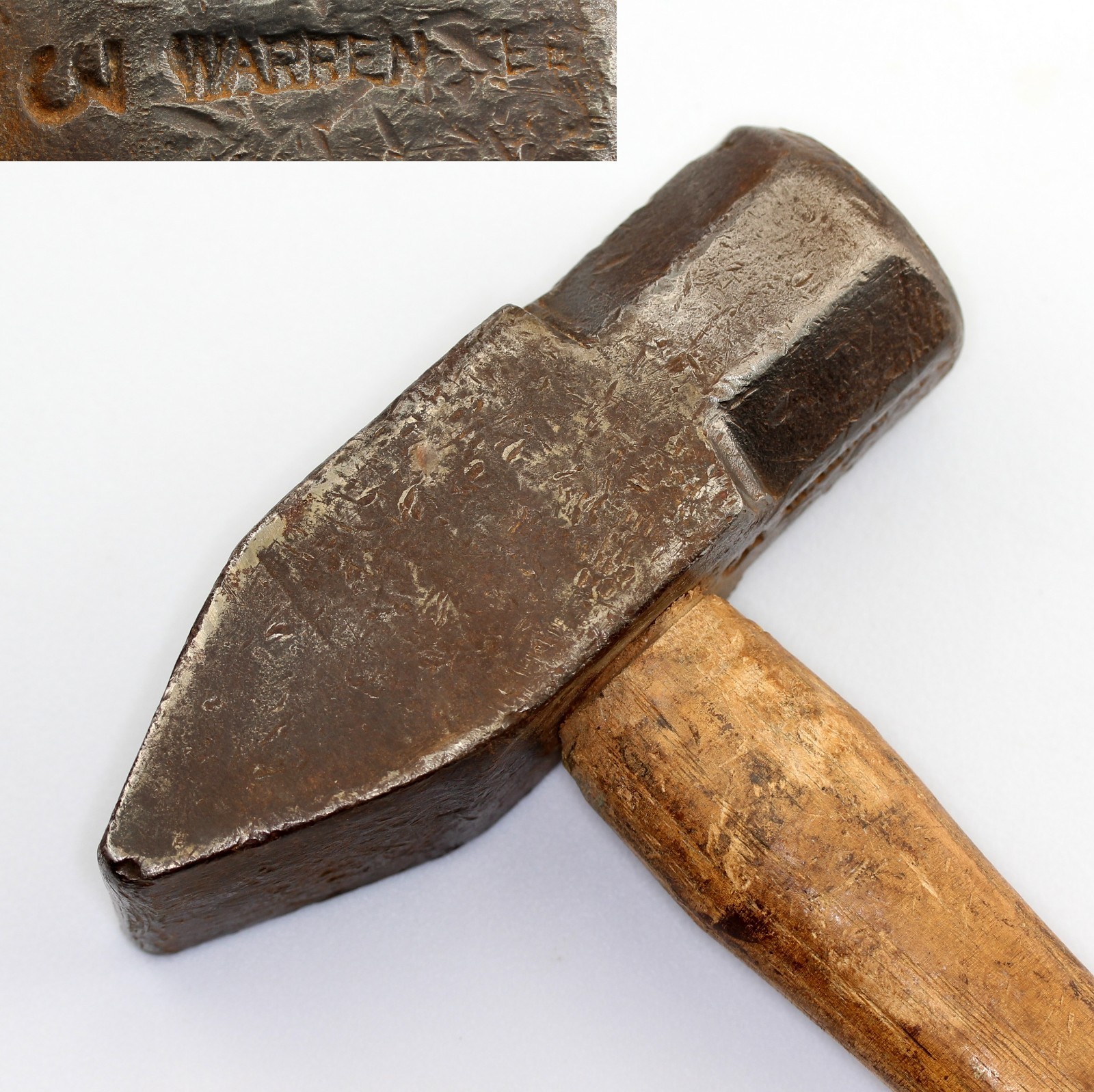 VTG WARREN-TEED Cross Peen Blacksmith Hammer 3Lb USA Made Tool Metal Mover BIN