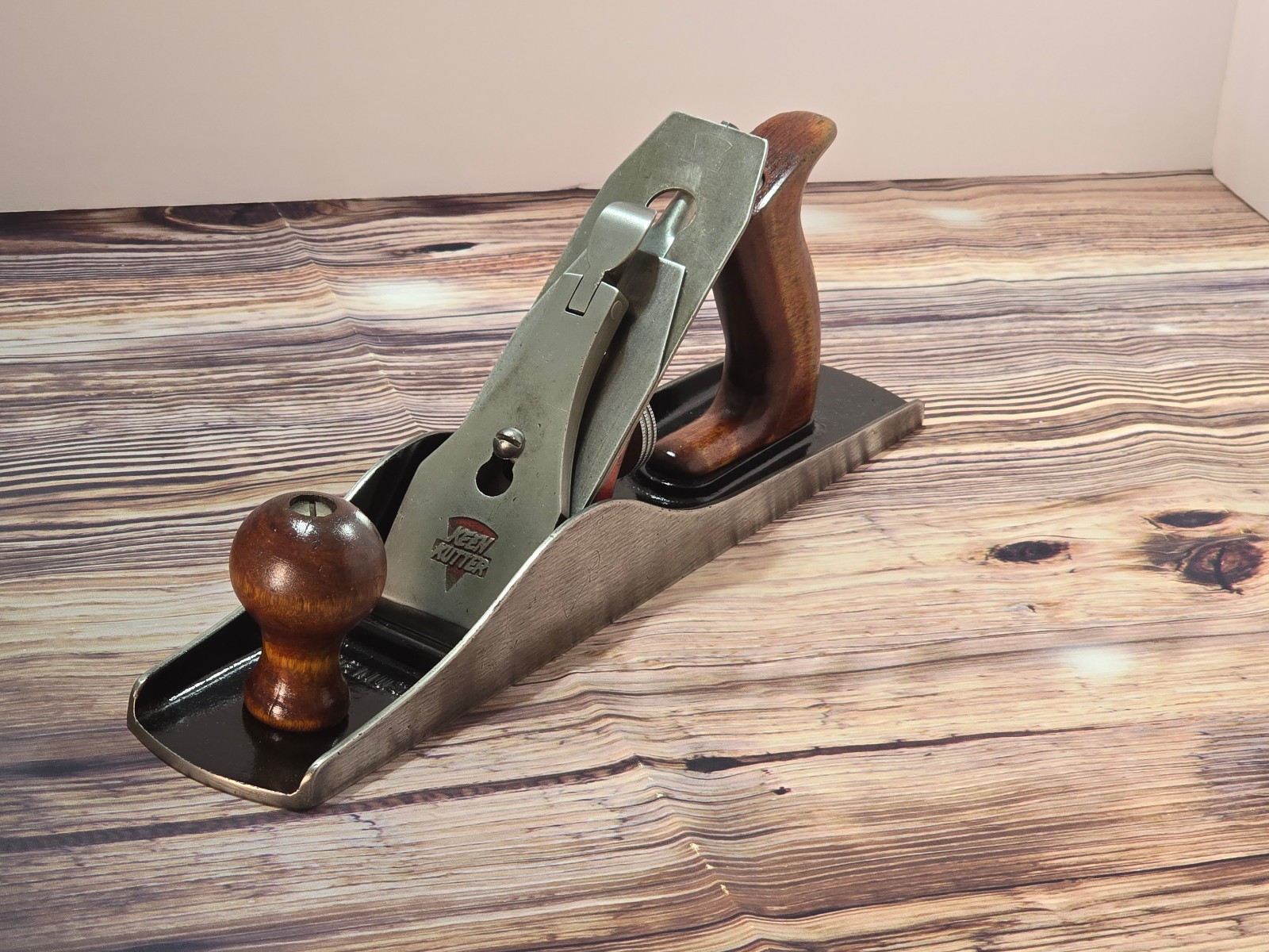 #58 1948 1950 Vtg KEEN KUTTER Sargent Made No 414 Smooth Wood Jack Plane
