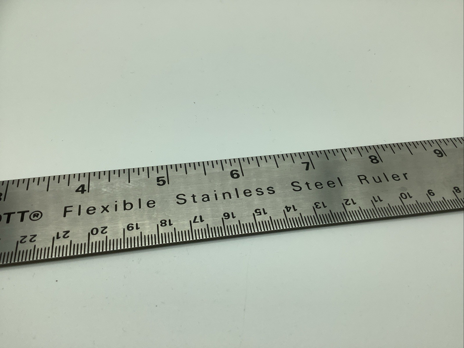 Vintage Westcott Metal Ruler – 12 inch – Stainless Steel W/ Cork Back R590-12