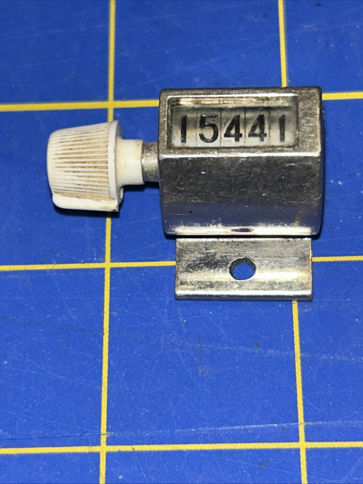 Vtg Veeder-Root 5-Digit Mechanical Counter Chrome, Hartford, CT Pat’d Oct 3 1899