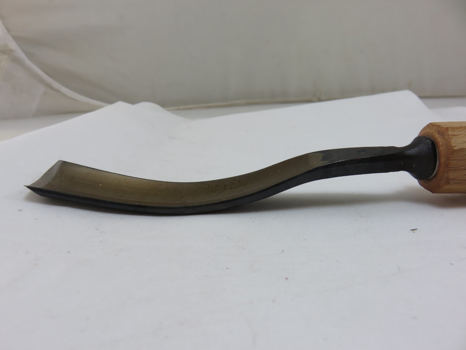 Stubai #16 5 Sweep Long Bent Gouge Wood Carving Chisel 20mm Austria UNUSED