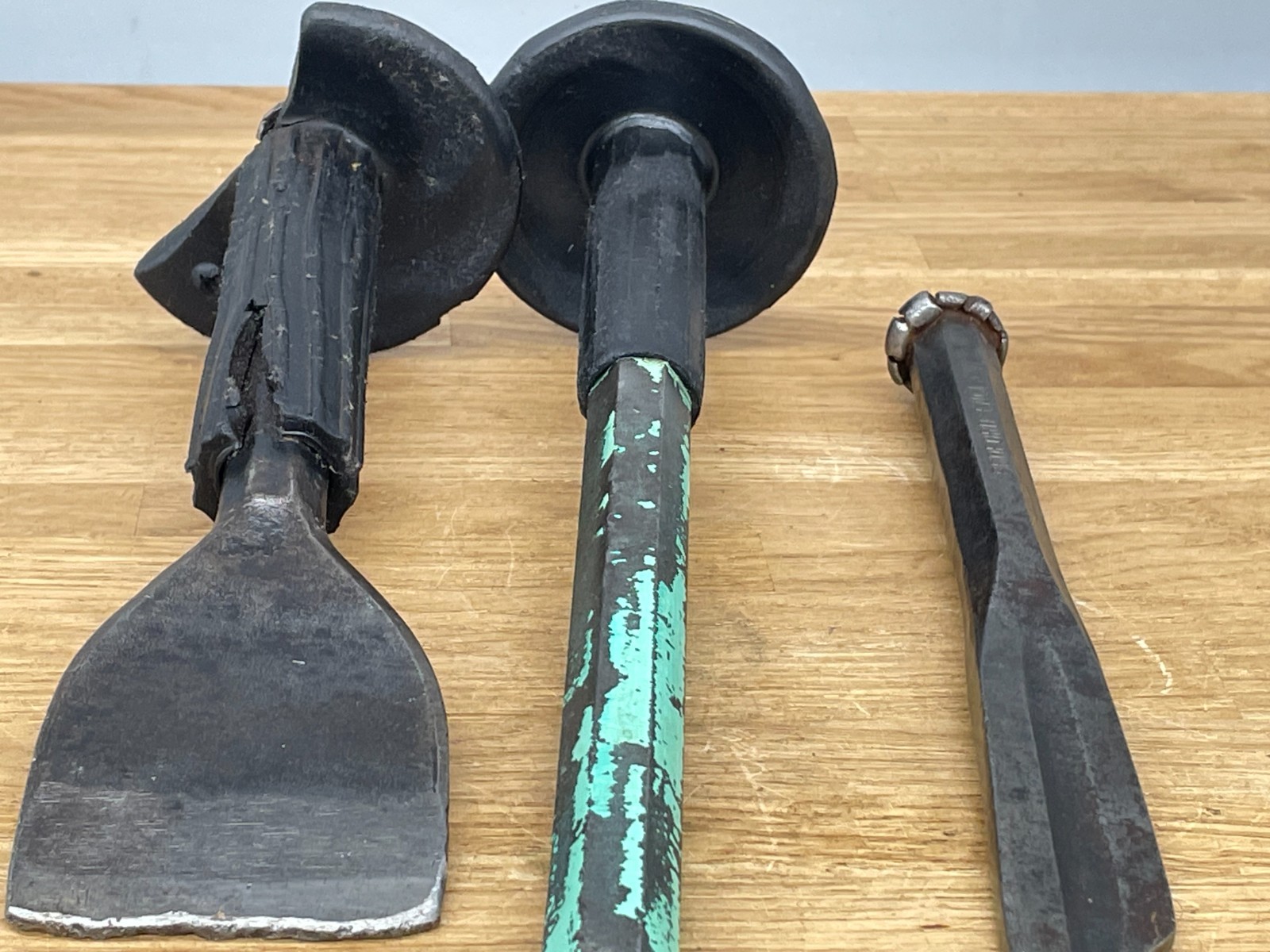 3 Vintage Tools Bolster Chisel Plugging Cold Chisel Brick Builder Bricklayer