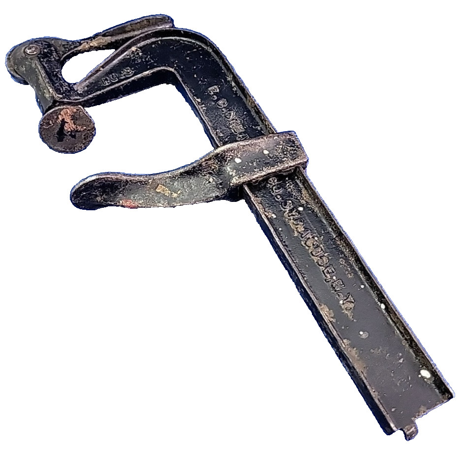 E.C. Stearns Co. 7″ Clamping Jaw Syracuse NY Woodworking Clamp No 3 Vintage