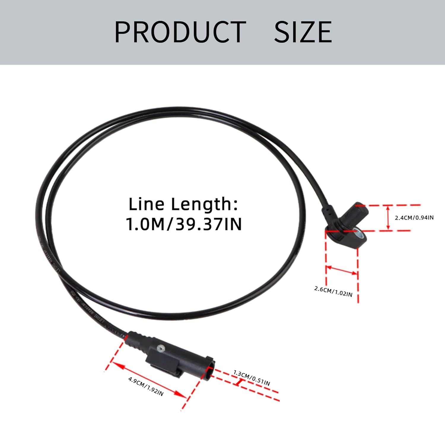 Motorcycle Front Rear Wheel Speed Sensor Brake ABS Sensor Wire for BMW S1000R…