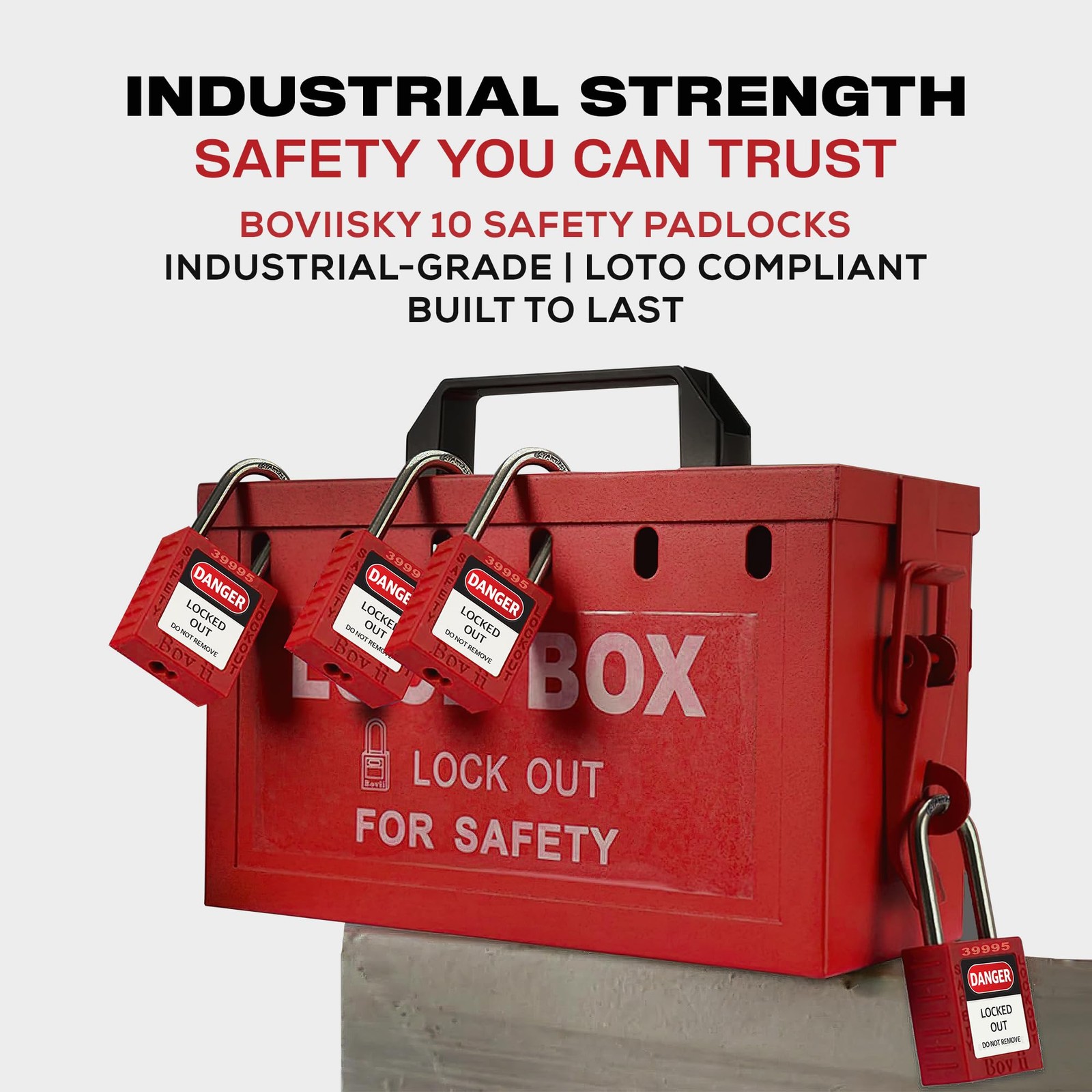 Lockout Tagout Locks Set 10 Lockout Locks Keyed Different 2 Keys Per Lock With 1
