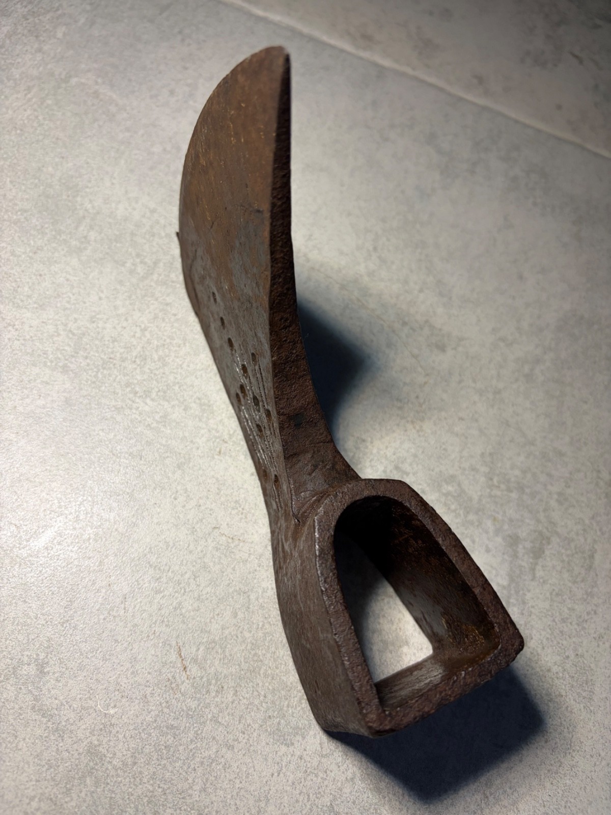 Antique Hand Forged Stamped Bearded Axe Head Forge Welded Bit Bushcraft 843g