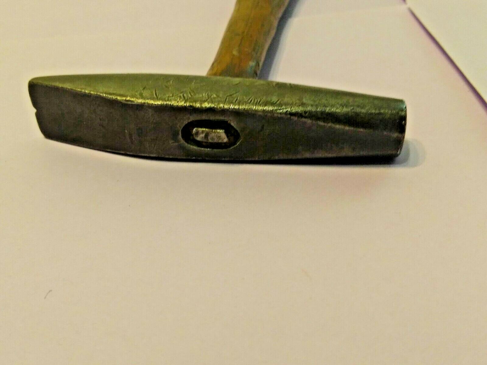 Vtg Small, Blacksmith, Jewelers, Watchmakers Hammer, 6 3/8″ With Hickory Handle