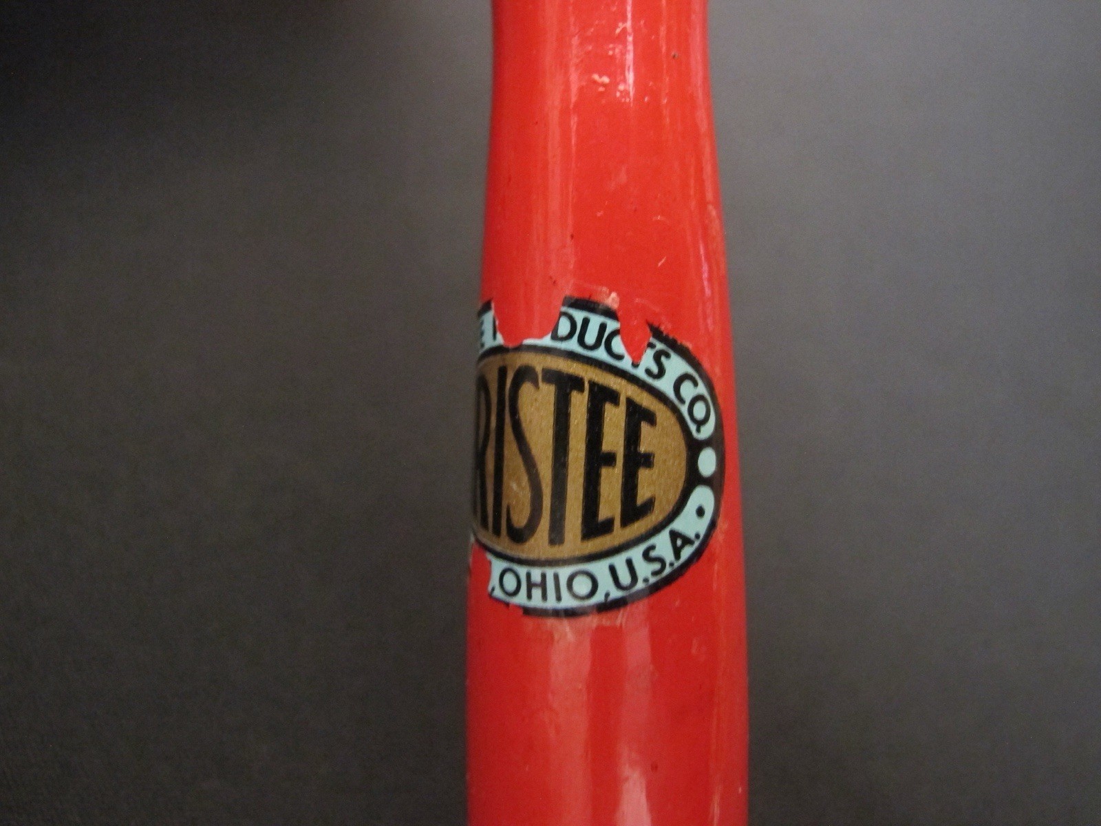 Vintage “KRISTEE” Multi Tool Knife Sharpener Bottle Opener Akron Ohio Red Wood